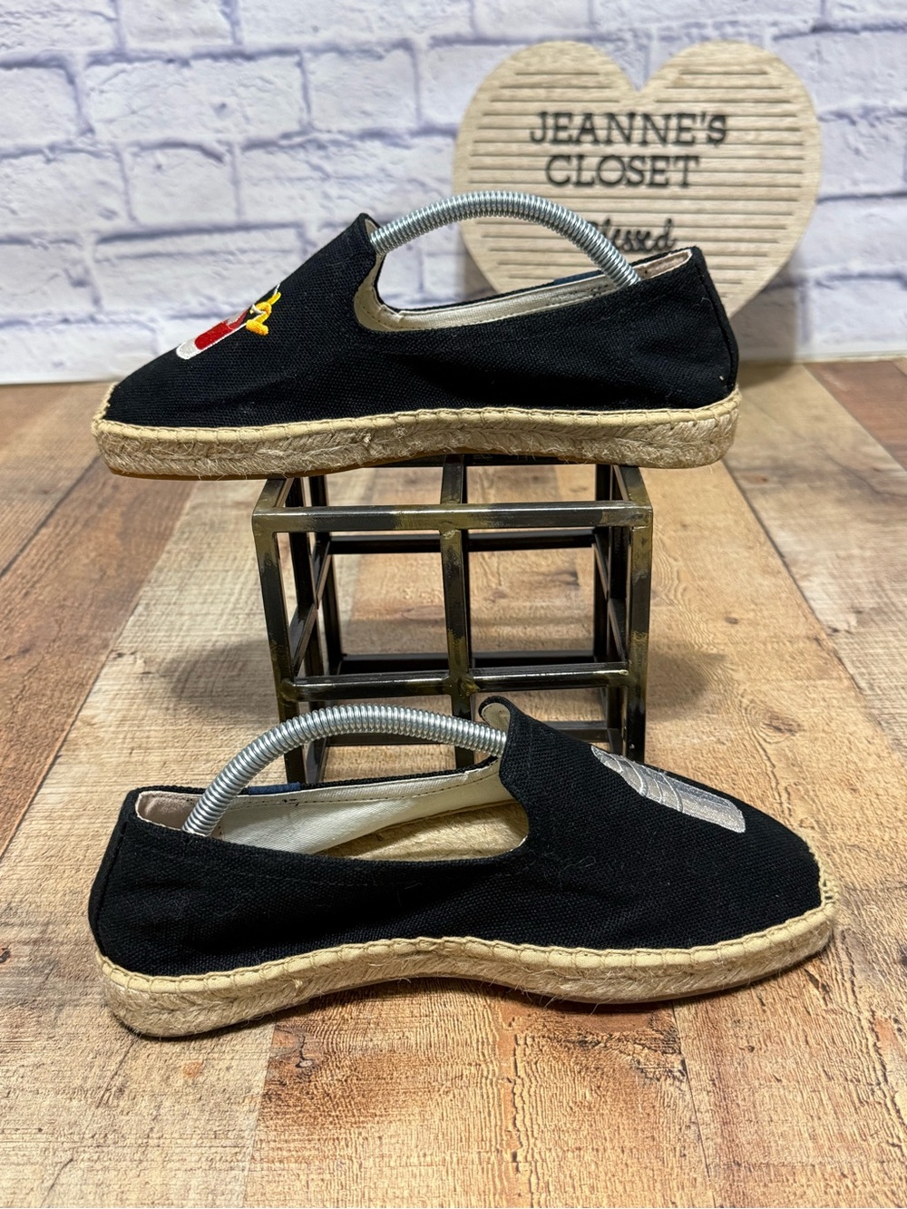 Soludos Black Negroni Smoking Slipper Espadrille - Picture 4 of 10